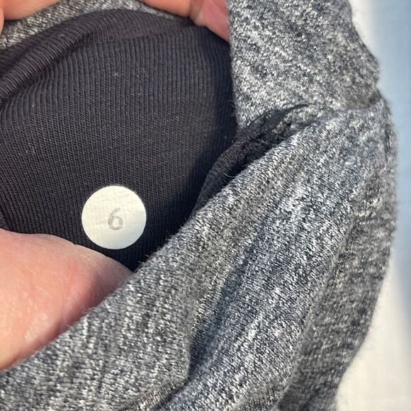 Lululemon Heathered Gray Long Sleeve Thats A Wrap Cardigan Sweater Jacket Size 6 - Picture 6 of 8